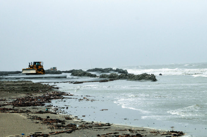 CPRA does coastal restoration at Elmer's Island at Port Fourchon, La.