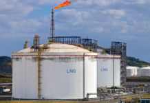 LNG storage tanks